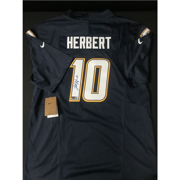 JUSTIN HERBERT SIGNED LOS ANGELES CHARGERS CUSTOM JERSEY - ACE COA