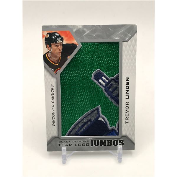 2019-20 BLACK DIAMOND HOCKEY TREVOR LINDEN TEAM LOGO JUIMBO TRADING CARD