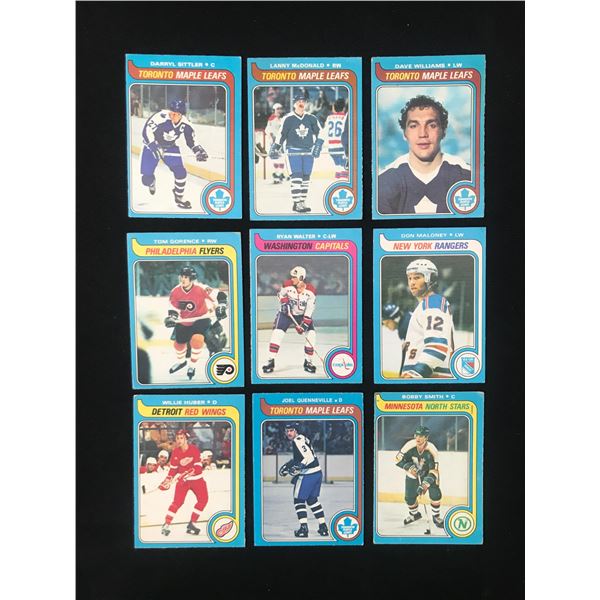 LOT OF 9 1979-80 OPC STAR CARDS