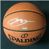Image 1 : LEBRON JAMES SIGNED SPALDING BASKETBALL (UPPER DECK COA)