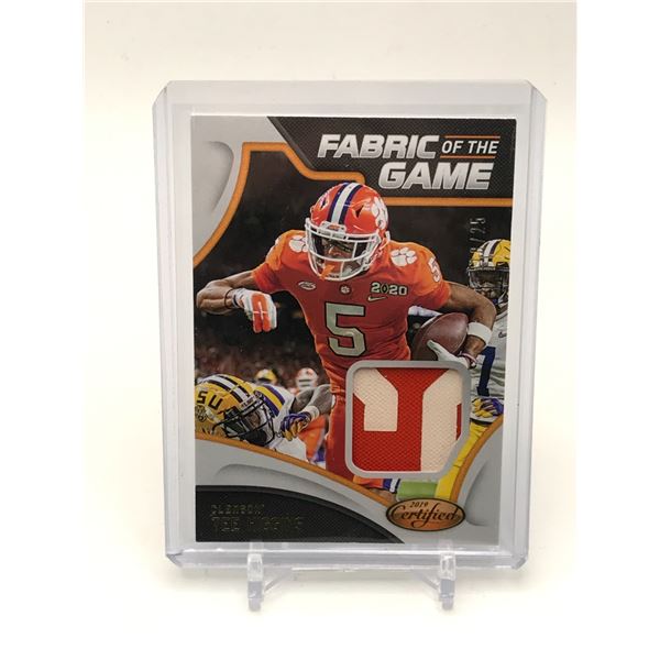 2020 PANINI CHRONICLES DRAFT PICKS CERTIFIED TEE HIGGINS GAME USED PATCH CARD
