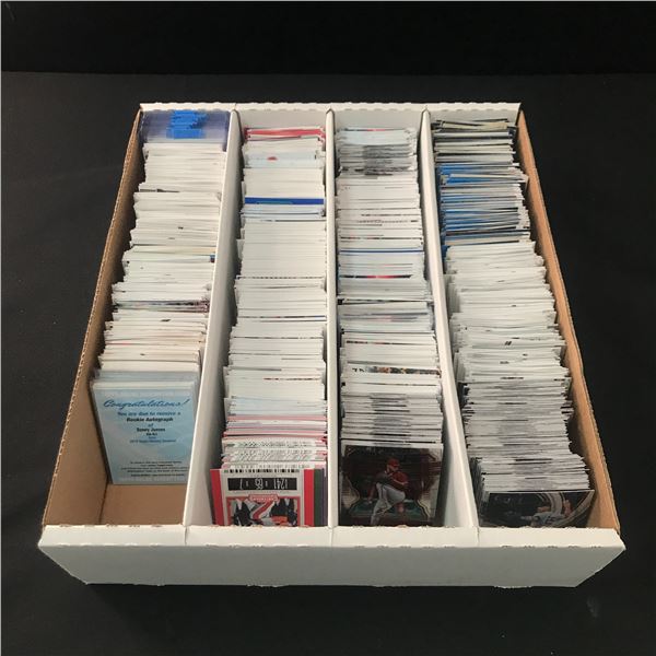 LARGE BOX OF TRADING CARDS (MIXED SPORTS)