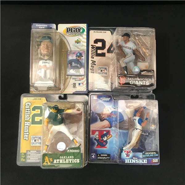 LOT OF 4 BASEBALL ACTION FIGURES IN ORIGINAL PACKS