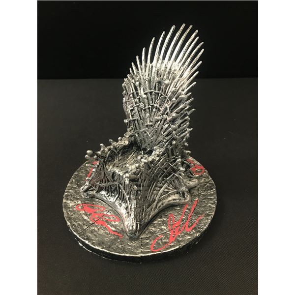 MULTI SIGNED GAME OF THRONES THRONE XIGNED BY 4 (KB COA)