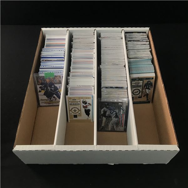 LARGE BOX OF TRADING CARDS (MIXED SPORTS)