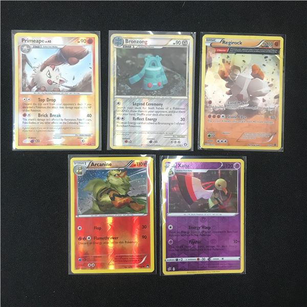 LOT OF 5 POKEMON CARDS