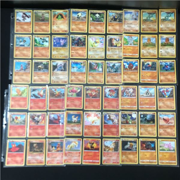 LOT OF BINDER SLEEVES WITH POKEMON TRADING CARDS