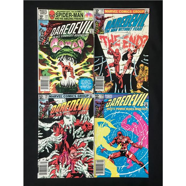 LOT OF 4 DAREDEVIL COMICS - MARVEL COMICS