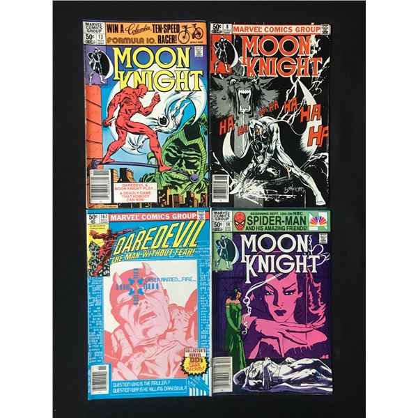 LOT OF 4 MARVEL COMICS INCLUDING MOON KNIGHT AND DAREDEVIL