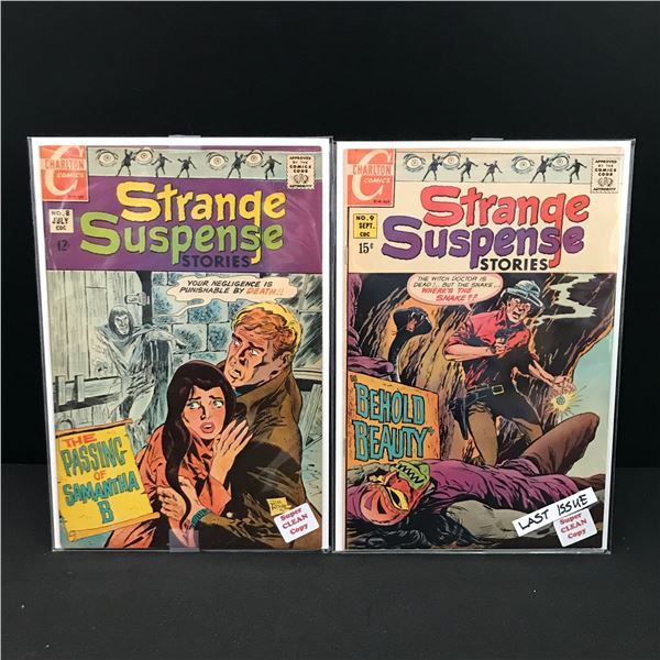 LOT OF 2 STRANGE SUSPENSE COMICS #8-9 - CHARLTON COMICS