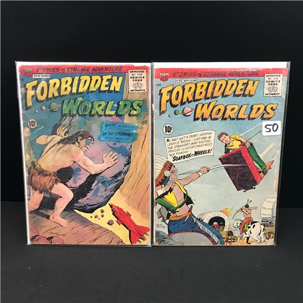 LOT OF 2 FORBIDDEN WORLDS COMICS #76 & #95 - ACG