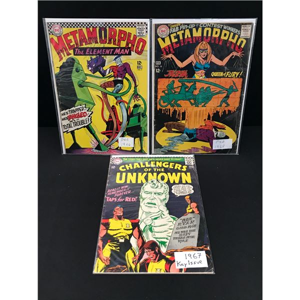 LOT OF 3 COMICS INCLUDING METAMORPHO - DC COMICS