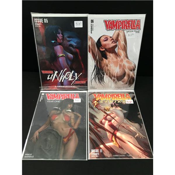 LOT OF 4 VAMPIRELLA COMICS - DYNAMITE COMICS