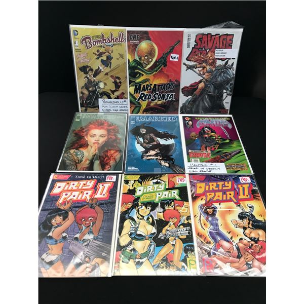 LOT OF 9 COMICS - VARIOUS TITLES AND PUBLISHERS