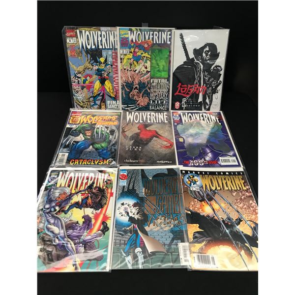 LOT OF 9 WOLVERINE COMICS - MARVEL COMICS