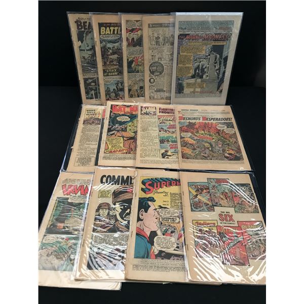 LOT OF 13 COMICS WITHOUT FRONT COVERS