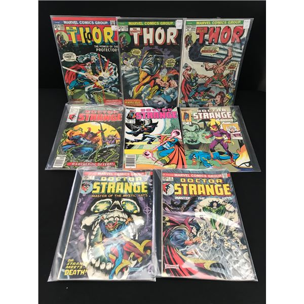 LOT OF 8 MARVEL COMICS - INCLUDING THE MIGHTY THOR #219