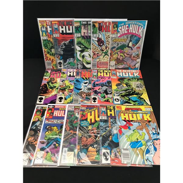 LOT OF COMICS FEATURING HULK OR SHE HULK - MARVEL COMICS
