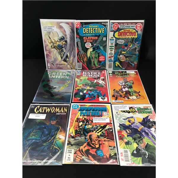LOT OF 9 MIXED TITLE COMICS INCLUDING DOOM PATROL #1