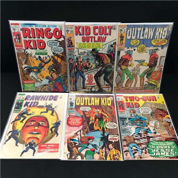 LOT OF 6 WESTERN THEMED COMICS - MARVEL COMICS