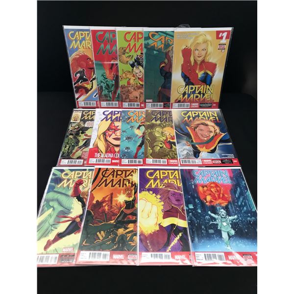 LOT OF 14 CAPTAIN MARVEL COMICS - INCLUDING #1