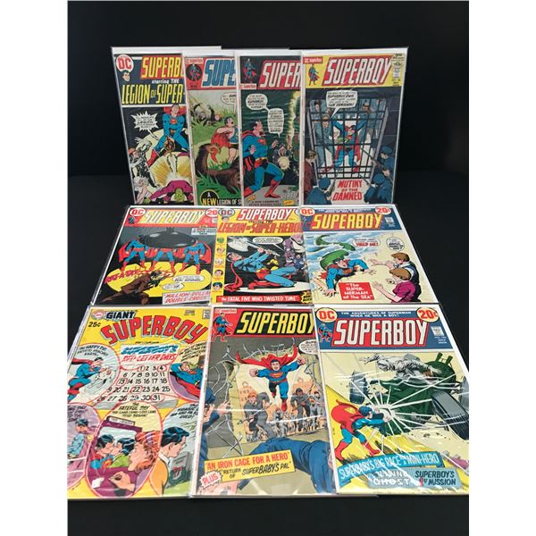 LOT OF 10 COMICS FEATURING SUPERBOY - DC COMICS