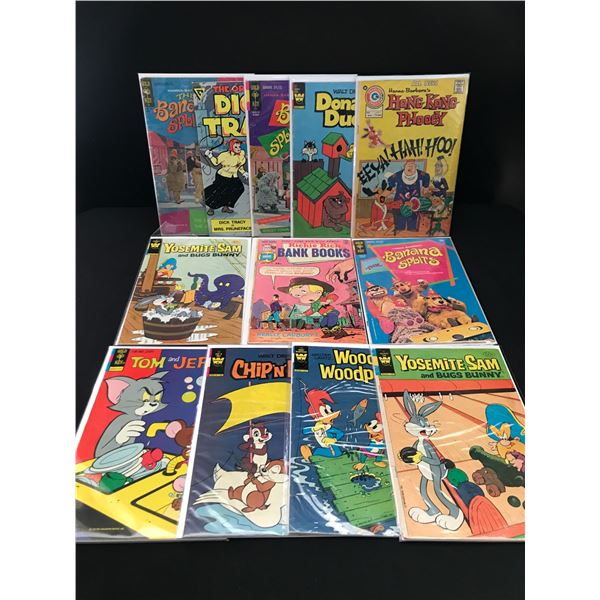 LOT OF 12 MIXED TITLE COMICS INCLUDING DICK TRACEY & HONG KONG PHOOEY - VARIOUS PUBLISHERS