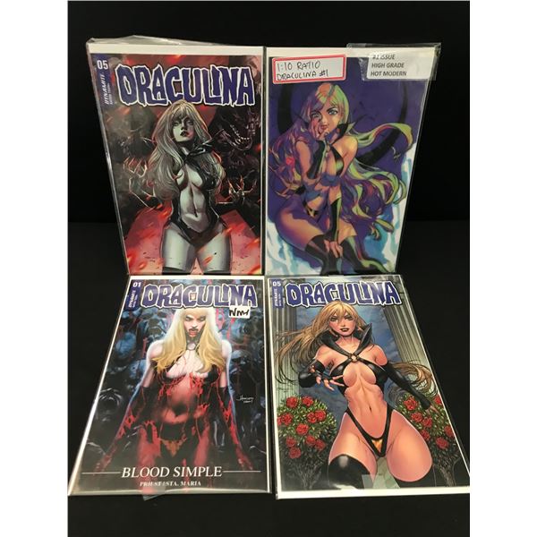 LOT OF 4 DRACULINA COMICS INCLUDING #1 - DYNAMITE COMICS