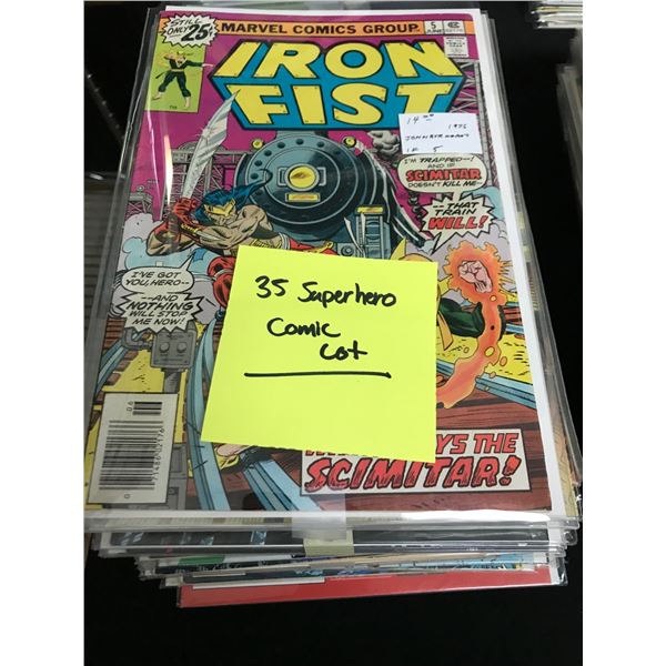LOT OF 35 SUPERHERO COMICS