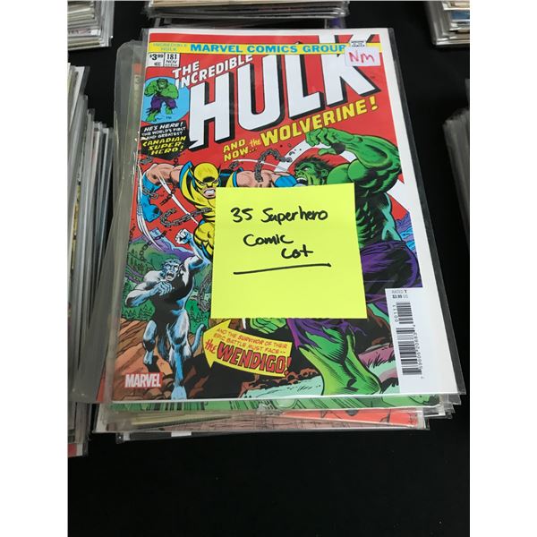 LOT OF 35 SUPERHERO COMICS