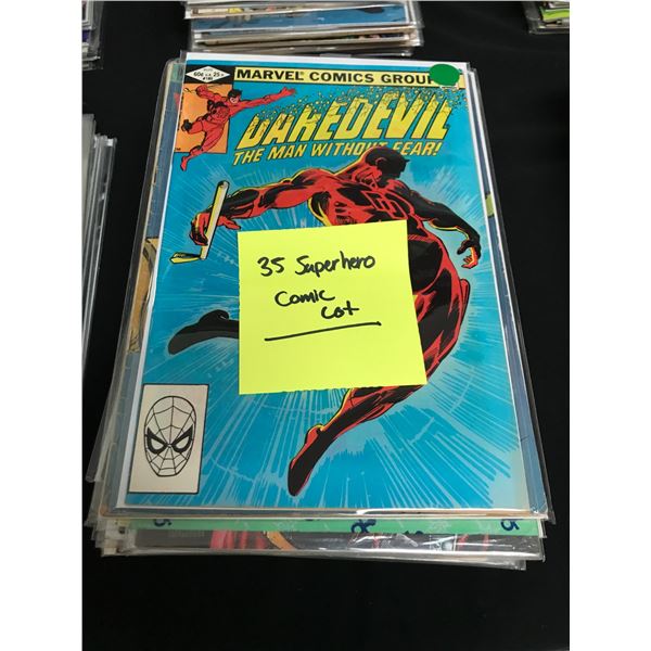 LOT OF 35 SUPERHERO COMICS