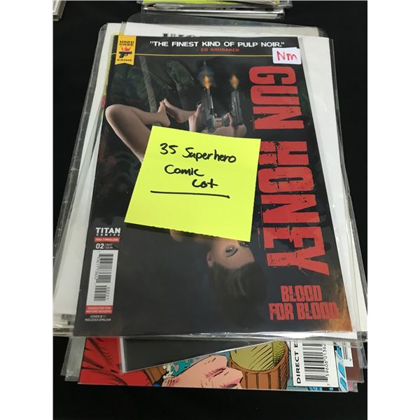 LOT OF 35 SUPERHERO COMICS