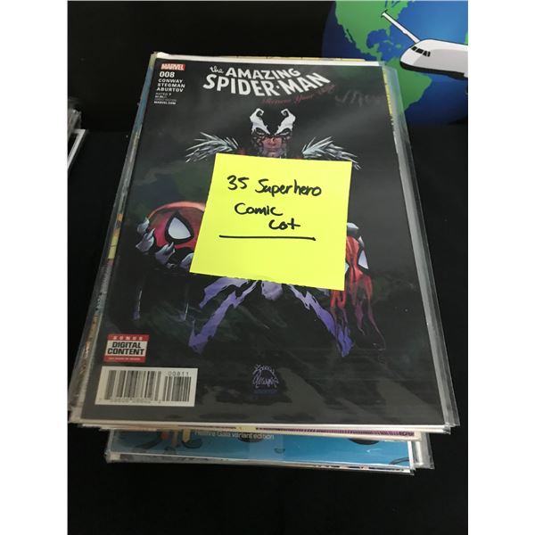 LOT OF 35 SUPERHERO COMICS