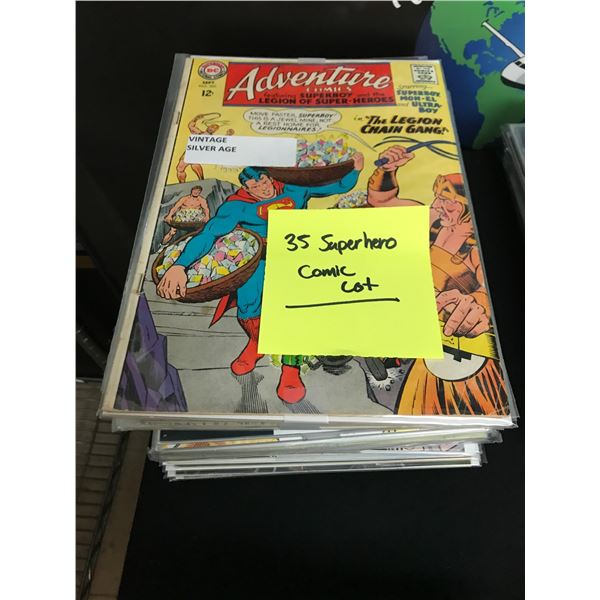 LOT OF 35 SUPERHERO COMICS