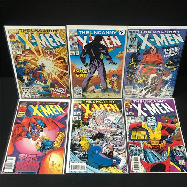 LOT OF 6 THE UNCANNY X-MEN COMICS - MARVEL COMICS