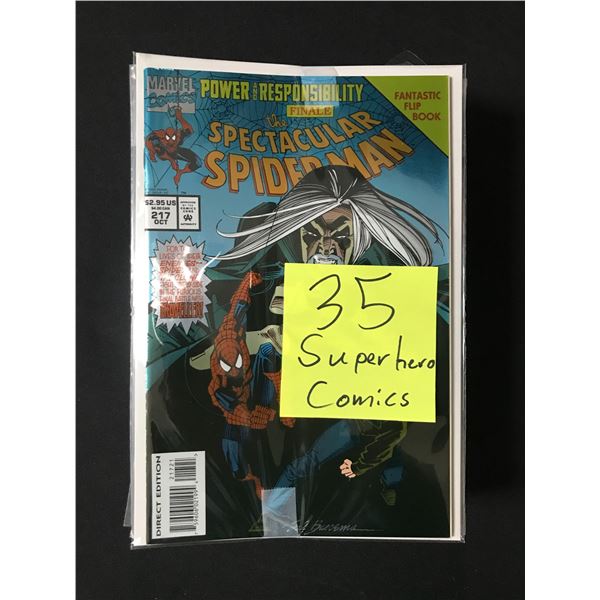 LOT OF 35 SUPERHERO COMICS