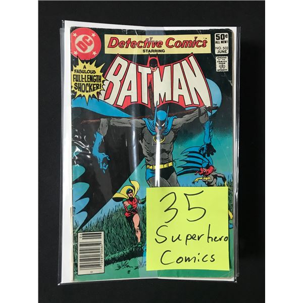 LOT OF 35 SUPERHERO COMICS