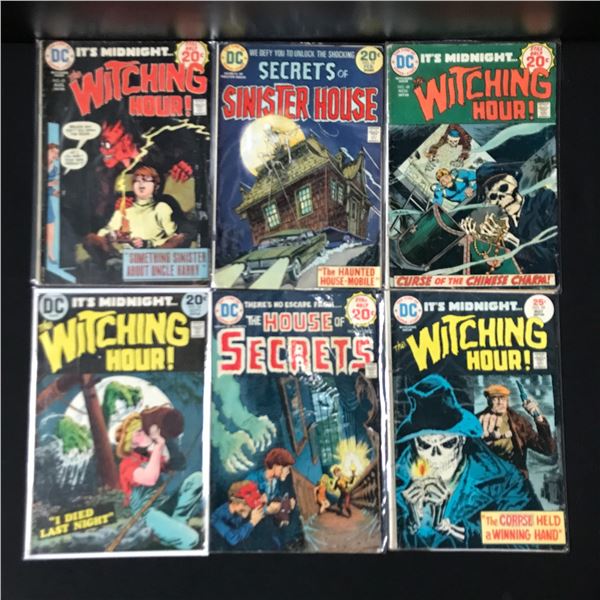 LOT OF 6 SCARY COMICS  INCLUDING WITCHING HOUR - DC COMICS
