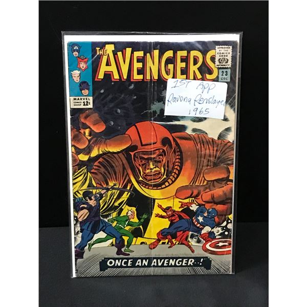 THE AVENGERS #23 1ST RAVONA RENSLAYER (1965) - MARVEL COMICS