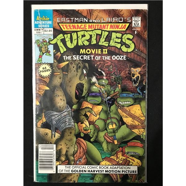 TEENAGE MUTANT NINJA TURTLES THE MOVIE II (1991) - ARCHIE ADVENTURE SERIES