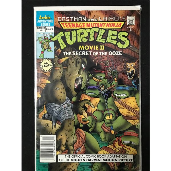 TEENAGE MUTANT NINJA TURTLES THE MOVIE II (1991) - ARCHIE ADVENTURE SERIES
