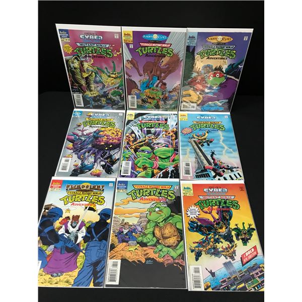 LOT OF 9 TEENAGE MUTANT NINJA TURTLES ADVENTURES COMICS - ARCHIE ADVENTURE SERIES