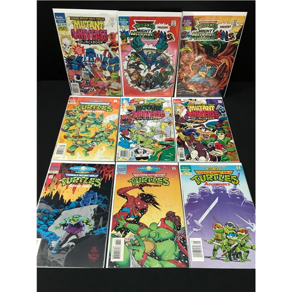 LOT OF 9 TEENAGE MUTANT NINJA TURTLES COMICS - ARCHIE ADVENTURE SERIES