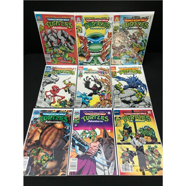 LOT OF 9 TEENAGE MUTANT NINJA TURTLES ADVENTURE COMICS - ARCHIE ADVENTURE SERIES