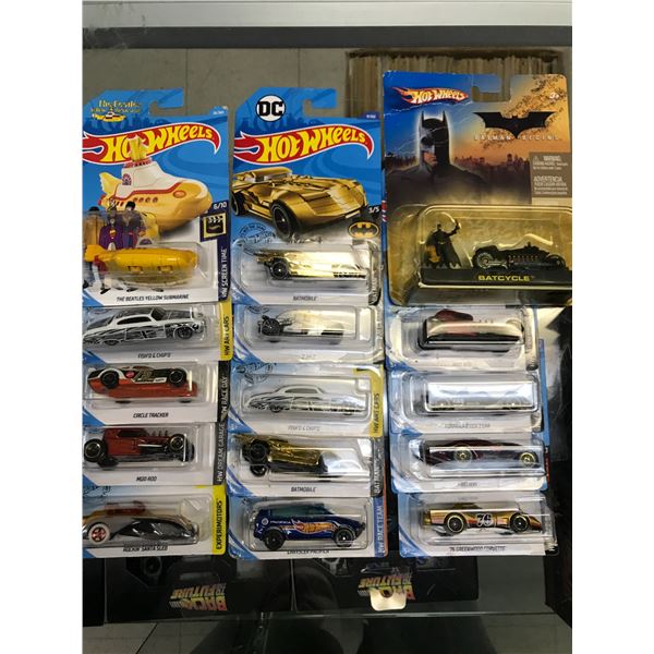 LOT OF 15 HOT WHEELS IN ORIGINAL PACKAGING
