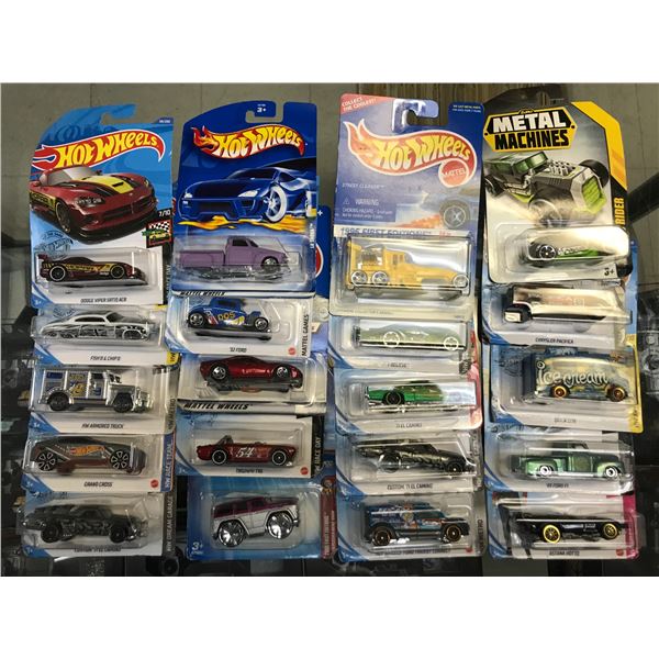 LOT OF 20 HOT WHEELS IN ORIGINAL PACKAGING
