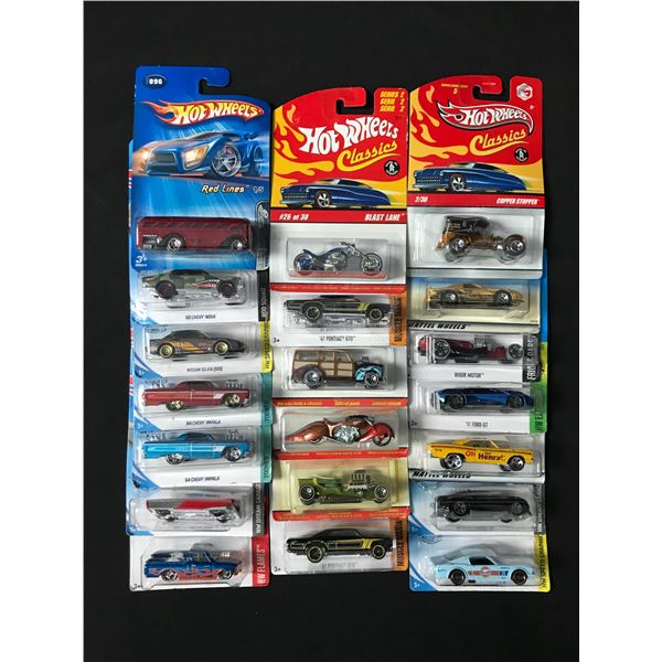 LOT OF 20 HOT WHEELS IN ORIGINAL PACKAGING