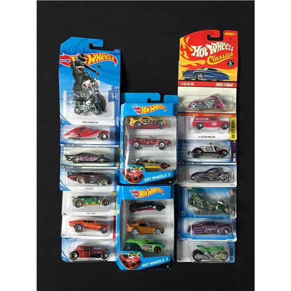 LOT OF 20 HOT WHEELS IN ORIGINAL PACKAGING