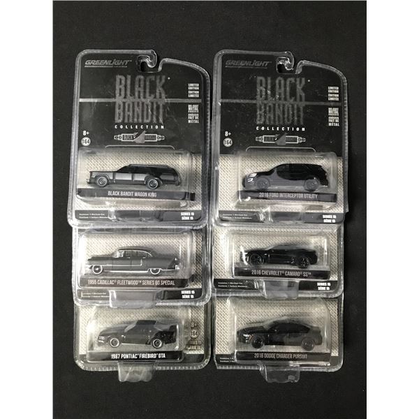 LOT OF 6 GREENLIGHT BLACK BANDIT COLLECTION VEHICLES IN ORIGINAL PACKAGING