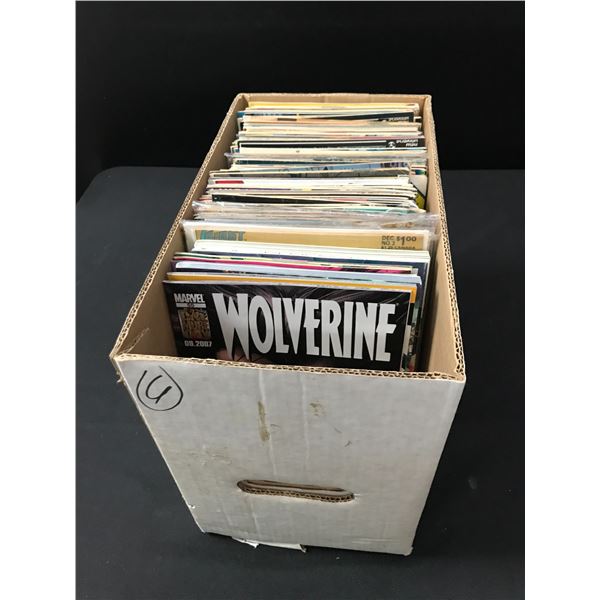 BOX OF ASSORTED COMICS BOOKS - VARIOUS TITLES AND PUBLISHERS